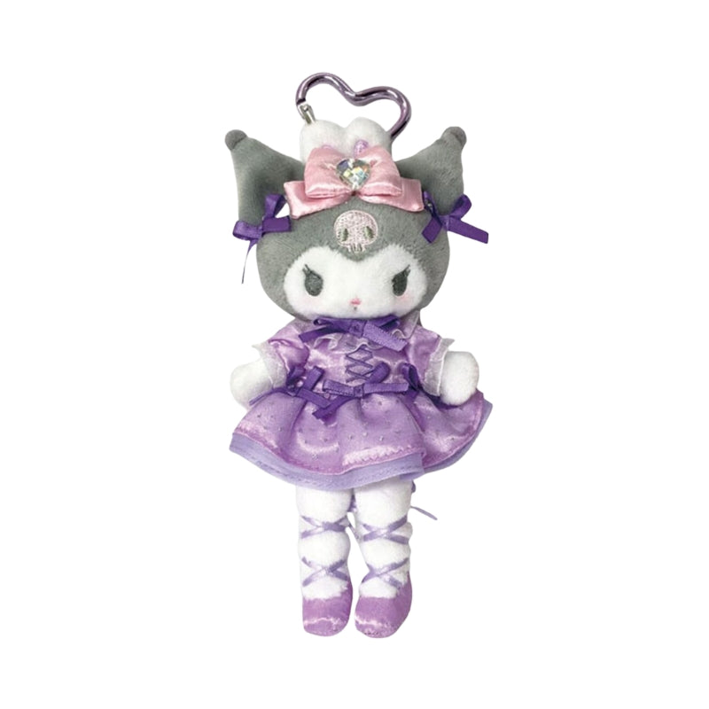 SANRIO Kuromi Bunnies Ballerina Style Up Long Leg Mascot Holder Keychain