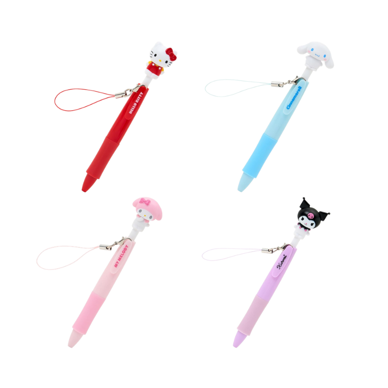 SANRIO Mini Ballpoint Pen Keychain (Hello Kitty/Cinnamoroll/My Melody/Kuromi)
