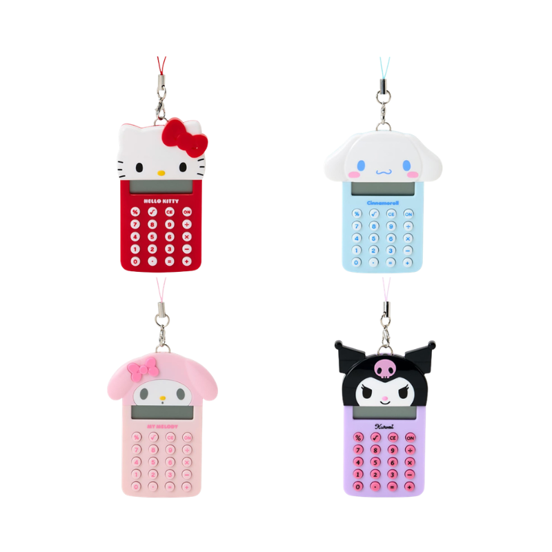SANRIO Mini Calculator Keychain (Hello Kitty/Cinnamoroll/My Melody/Kuromi)