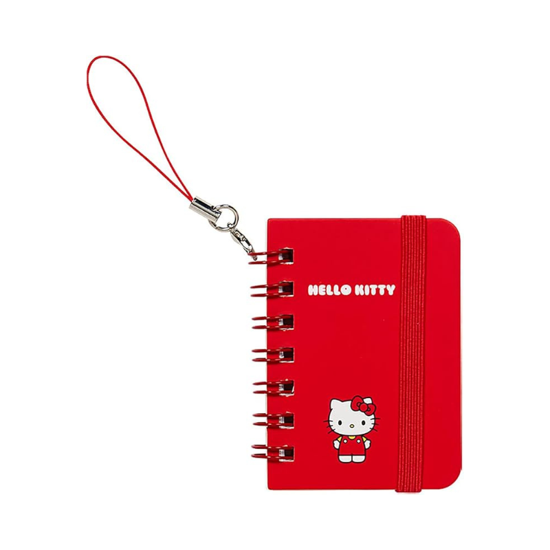 SANRIO Mini Ring Notebook Keychain (Hello Kitty/Cinnamoroll/My Melody/Kuromi)