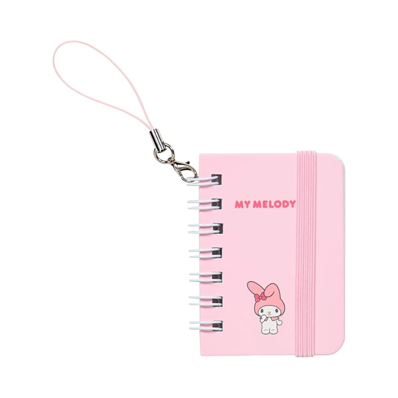 SANRIO Mini Ring Notebook Keychain (Hello Kitty/Cinnamoroll/My Melody/Kuromi)