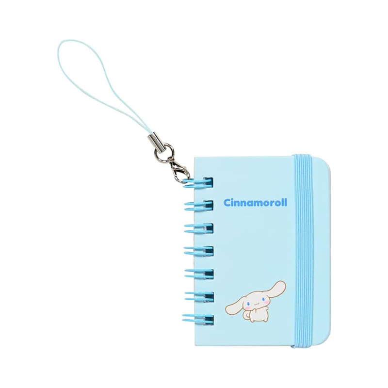SANRIO Mini Ring Notebook Keychain (Hello Kitty/Cinnamoroll/My Melody/Kuromi)