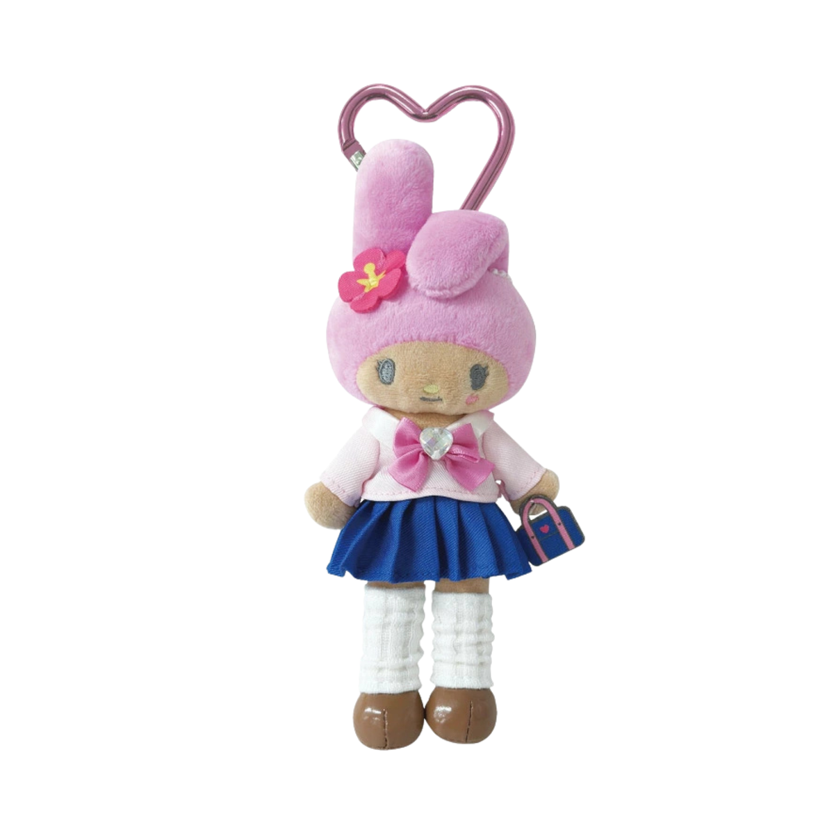 SANRIO My Melody Kogyaru Style Up Long Leg Mascot Holder Keychain (Tanned)