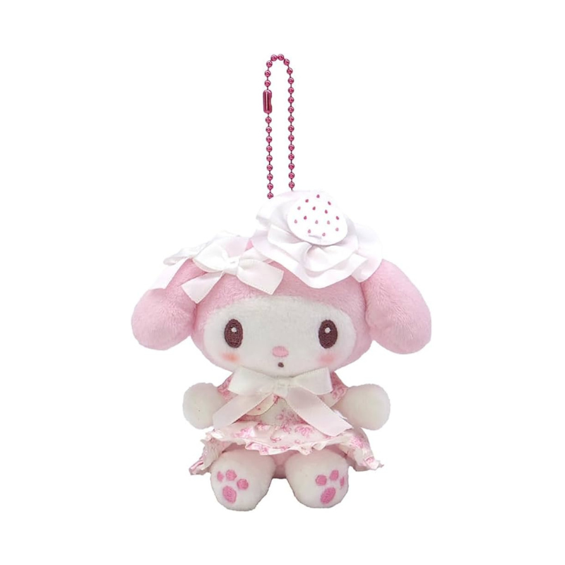 SANRIO My Melody MC Collection White Strawberry Mascot Holder Keychain