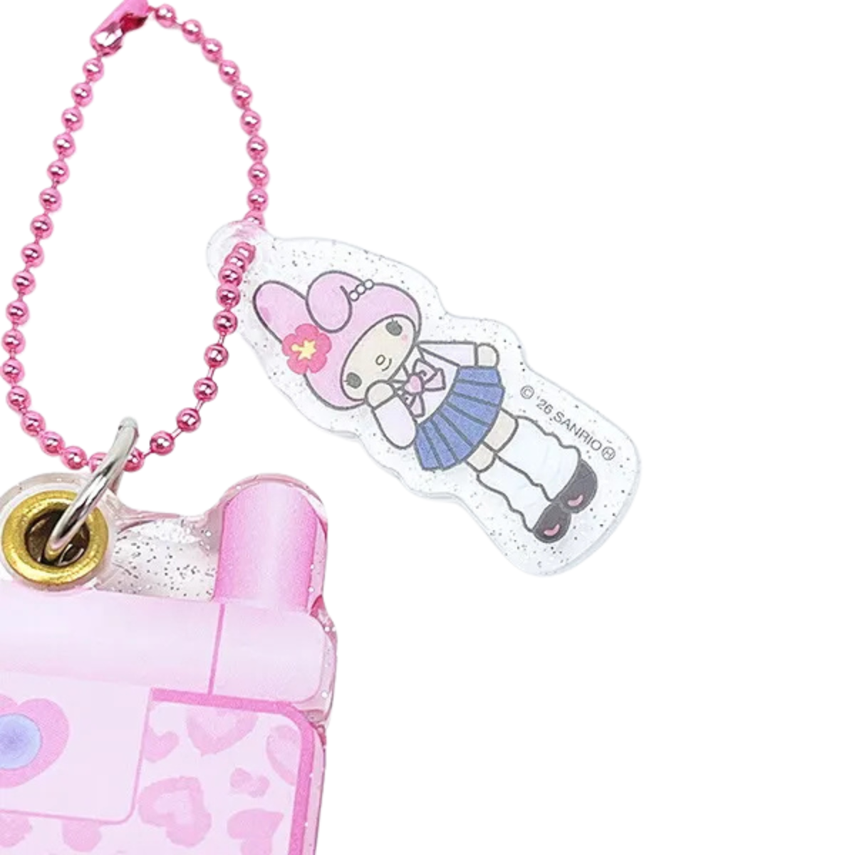 SANRIO My Melody Style Up Long Leg Flip Phone Acrylic Keychain
