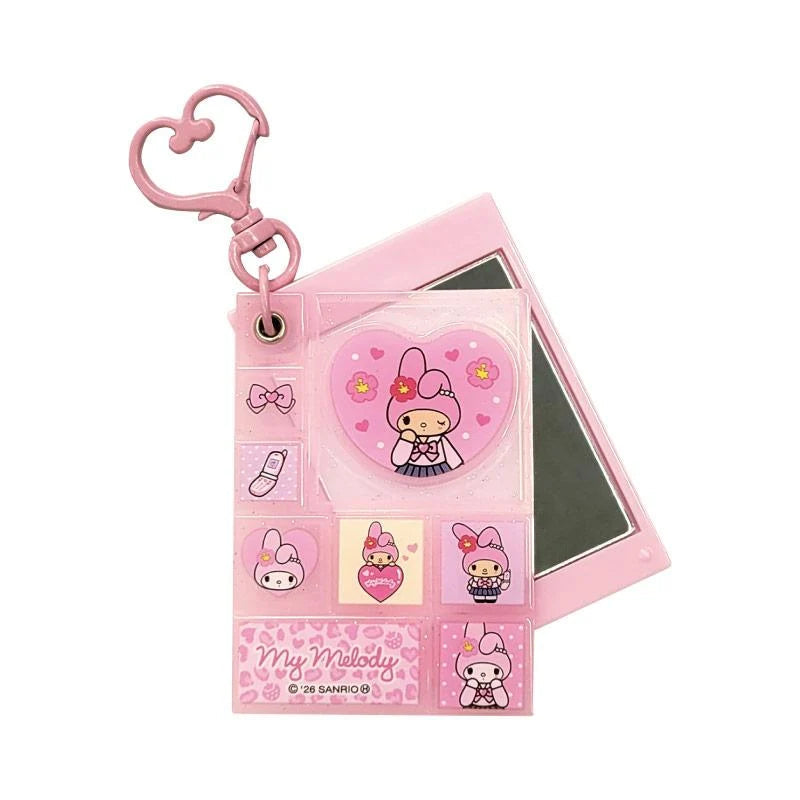 SANRIO My Melody Style Up Long Leg Tile Sticker Style Slide Mirror Acrylic Keychain