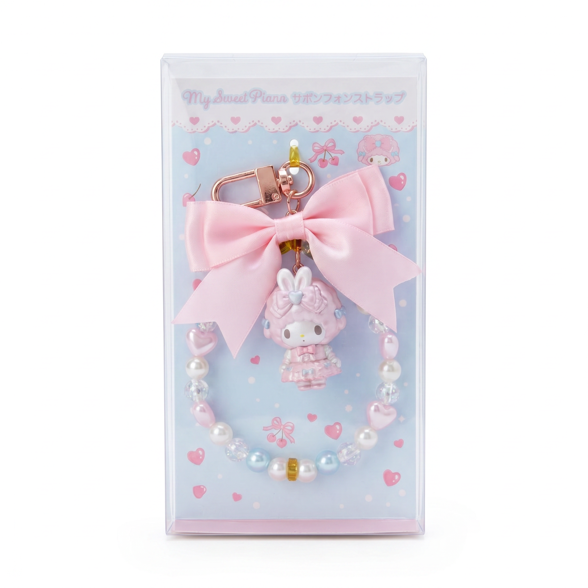 SANRIO My Sweet Piano Bunnies Ballerina Ribbon Phone Strap
