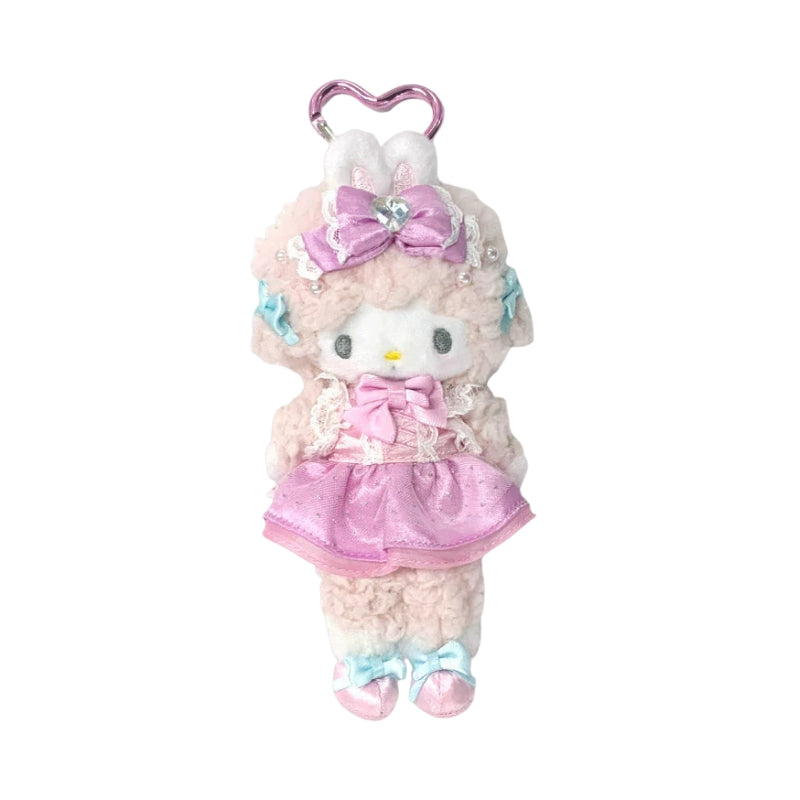 SANRIO My Sweet Piano Bunnies Ballerina Style Up Long Leg Mascot Holder Keychain