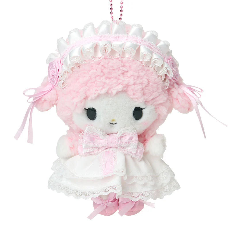 SANRIO My Sweet Piano White Frill Mascot Holder Keychain