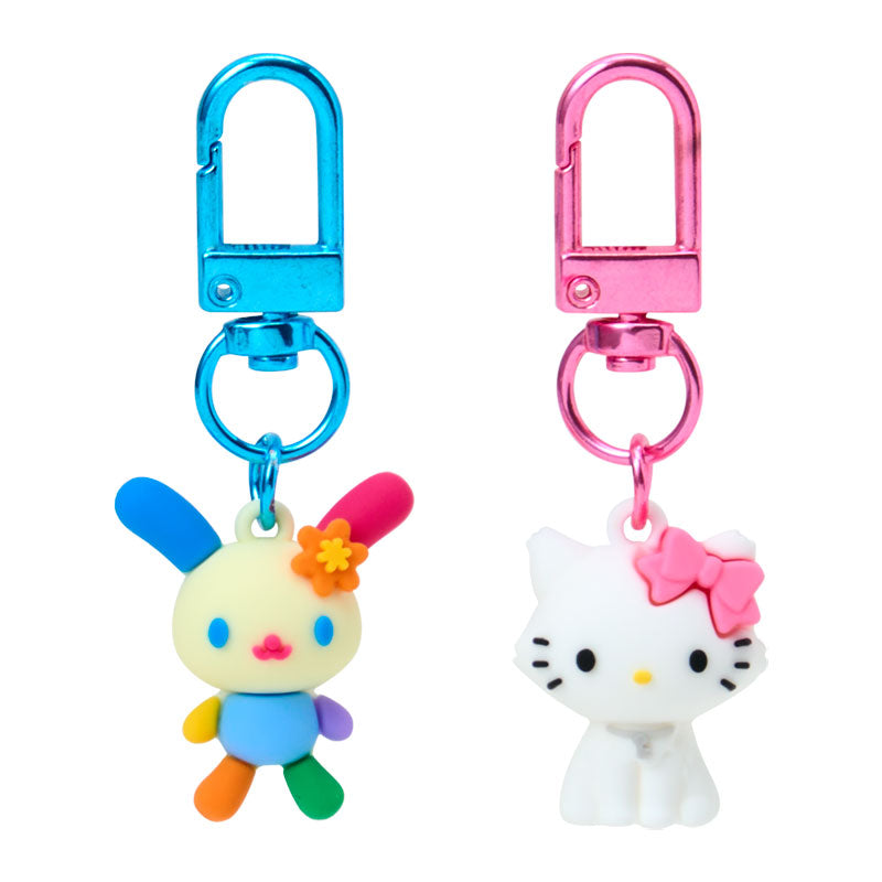 SANRIO Usahana / Charmmy Kitty PVC Mini Pair Charm Keychain Set