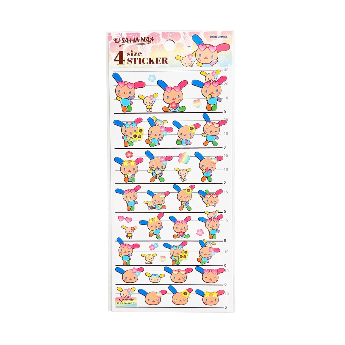 SANRIO Usahana Kamio Japan 4 size Sticker
