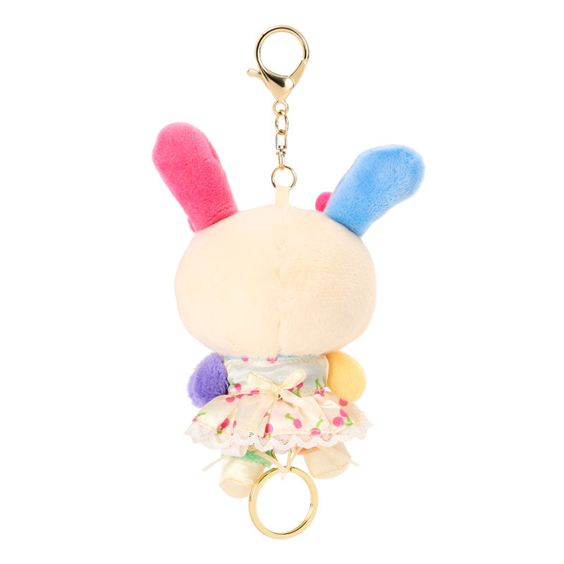 SANRIO Usahana Reel Mascot Holder Keychain (Cherry Dress)