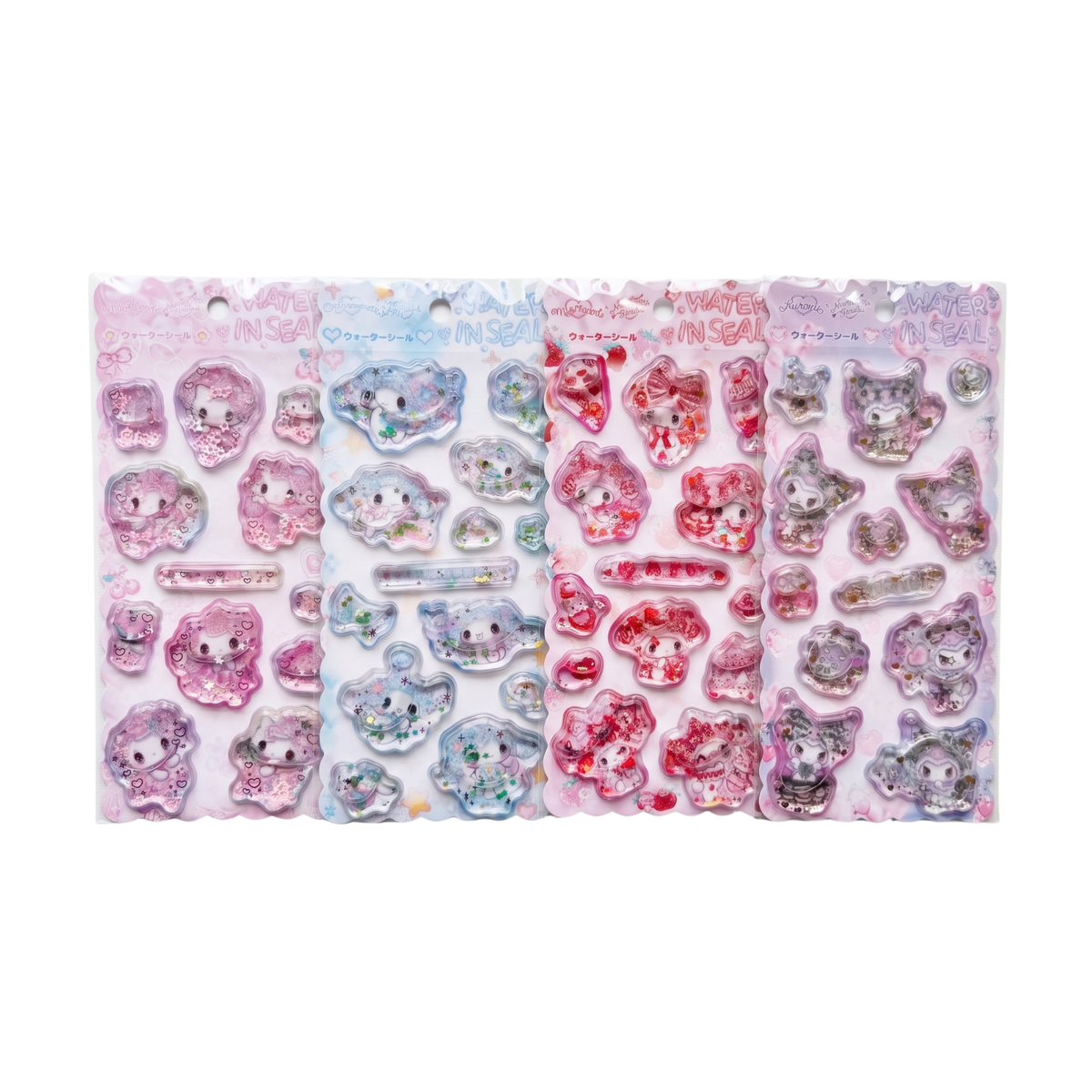 SANRIO x Amenomori Fumika Water In Seal Sequins Puffy Sticker