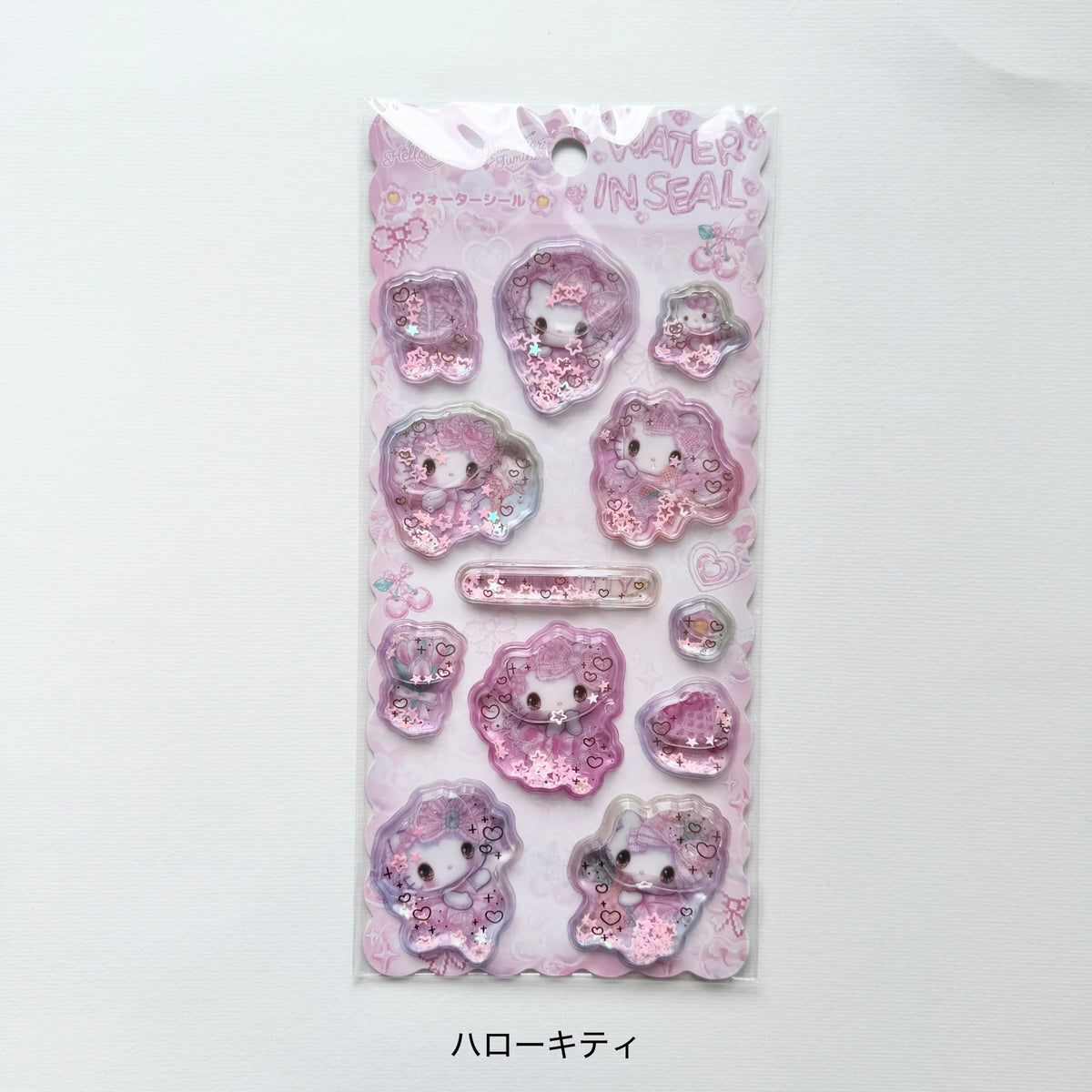 SANRIO x Amenomori Fumika Water In Seal Sequins Puffy Sticker