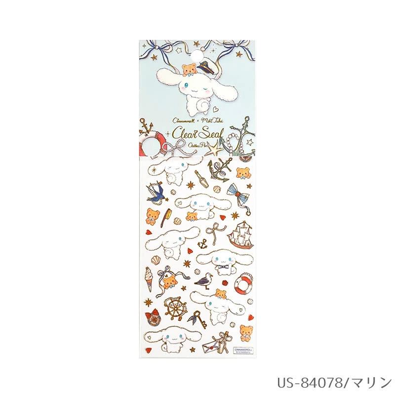 SANRIO x MikiTakei Clear Seal Gold Foil Sticker