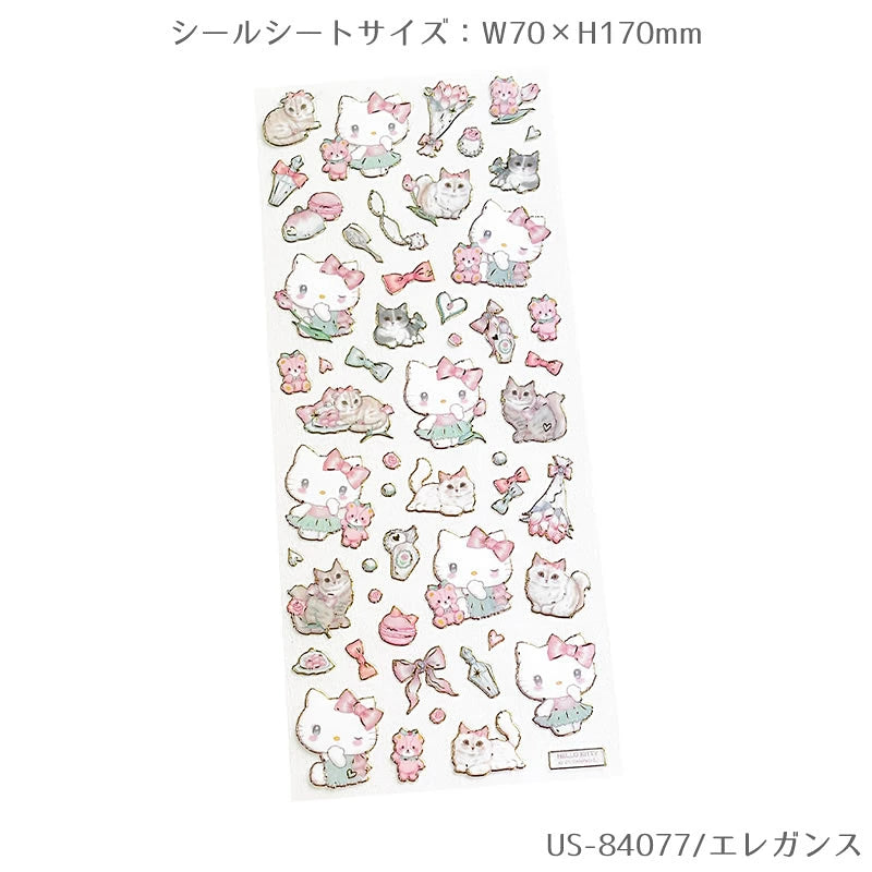 SANRIO x MikiTakei Clear Seal Gold Foil Sticker