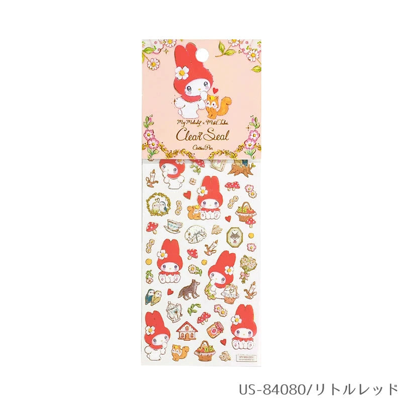 SANRIO x MikiTakei Clear Seal Gold Foil Sticker