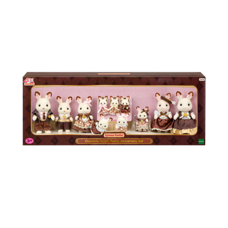 SYLVANIAN FAMILIES Chocolate Rabbit Family Anniversary Set