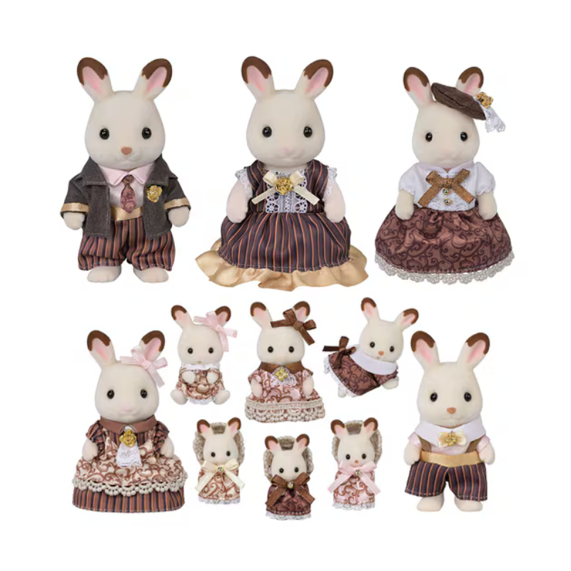 SYLVANIAN FAMILIES Chocolate Rabbit Family Anniversary Set