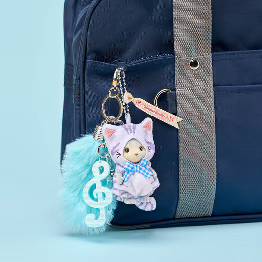 SYLVANIAN FAMILIES Husky Girl Cat Costume Keychain