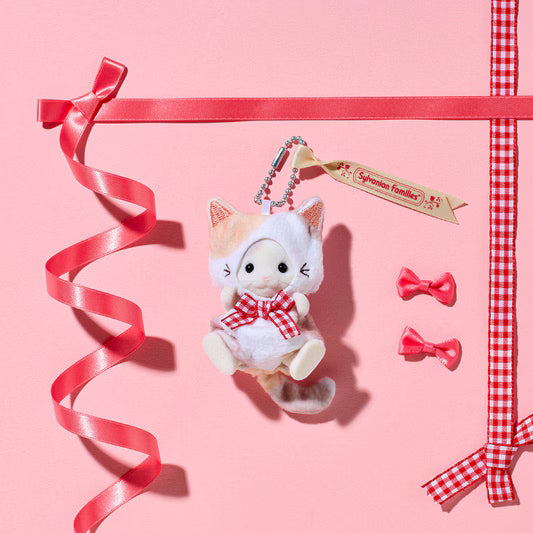 SYLVANIAN FAMILIES Latte Cat Boy Cat Costume Keychain