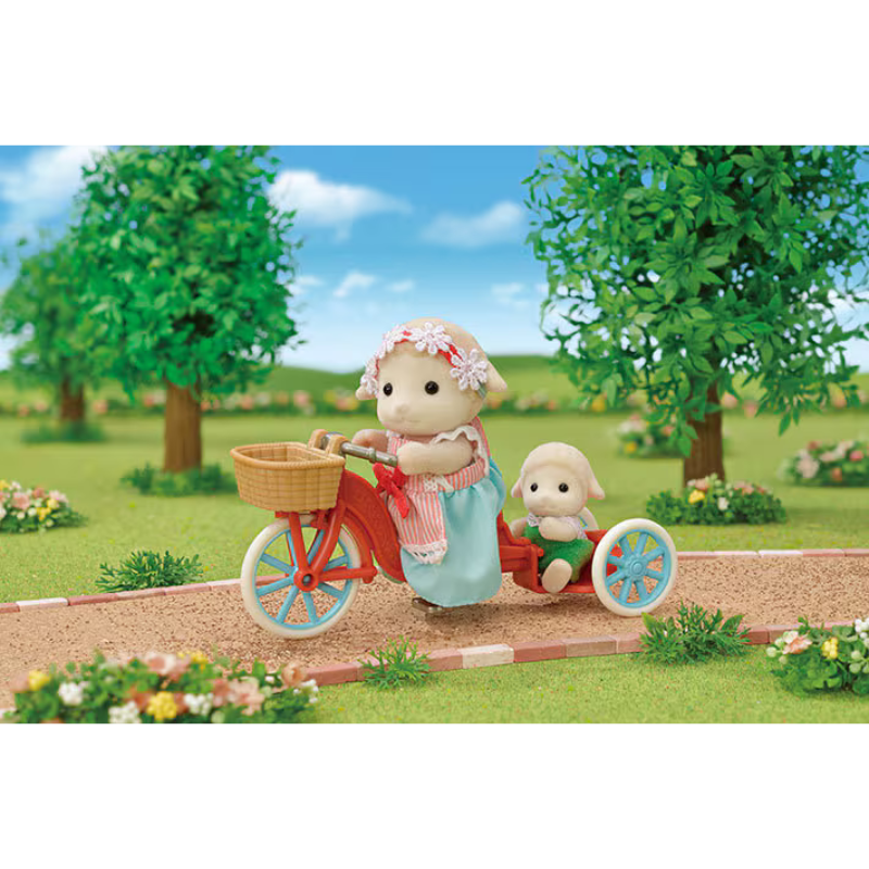 SYLVANIAN FAMILIES Sheep Mother Barbara Popcorn Delivery Trike