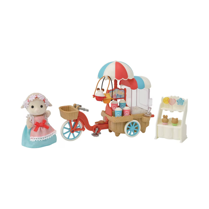SYLVANIAN FAMILIES Sheep Mother Barbara Popcorn Delivery Trike