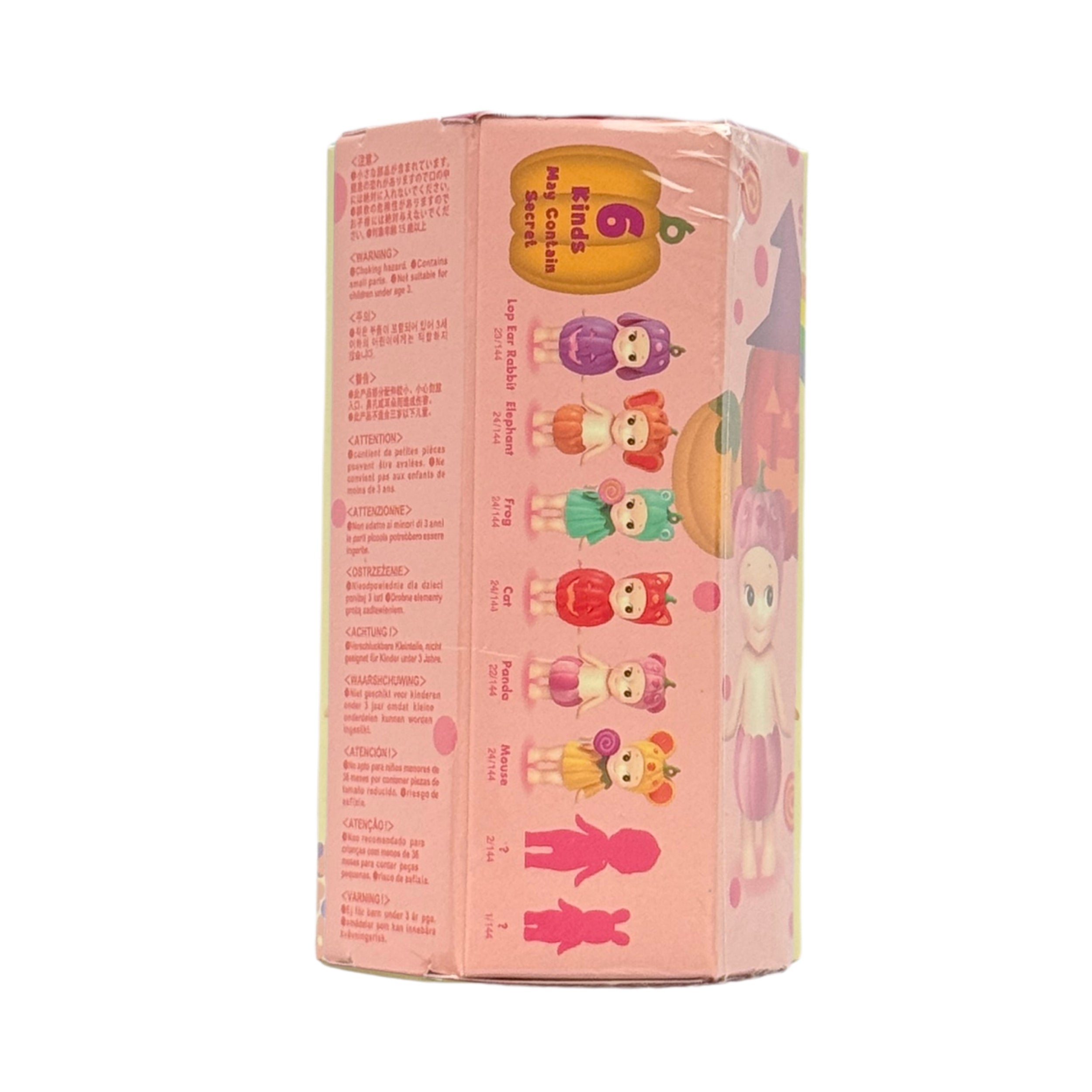 Sonny Angel Pumpkin Patch Series blind box, back of packaging