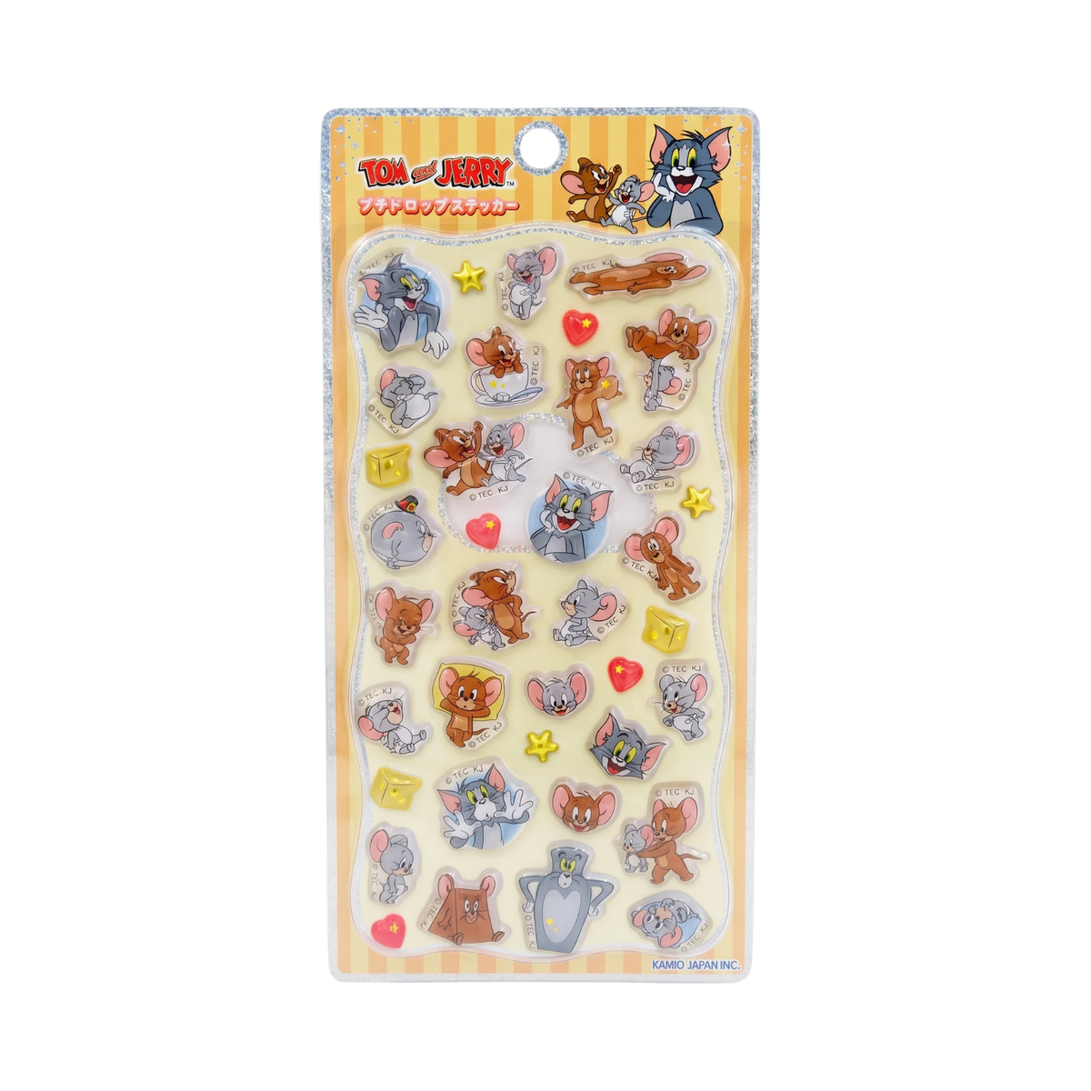 TOM AND JERRY Kamio Japan Mini Drop Pop Sticker