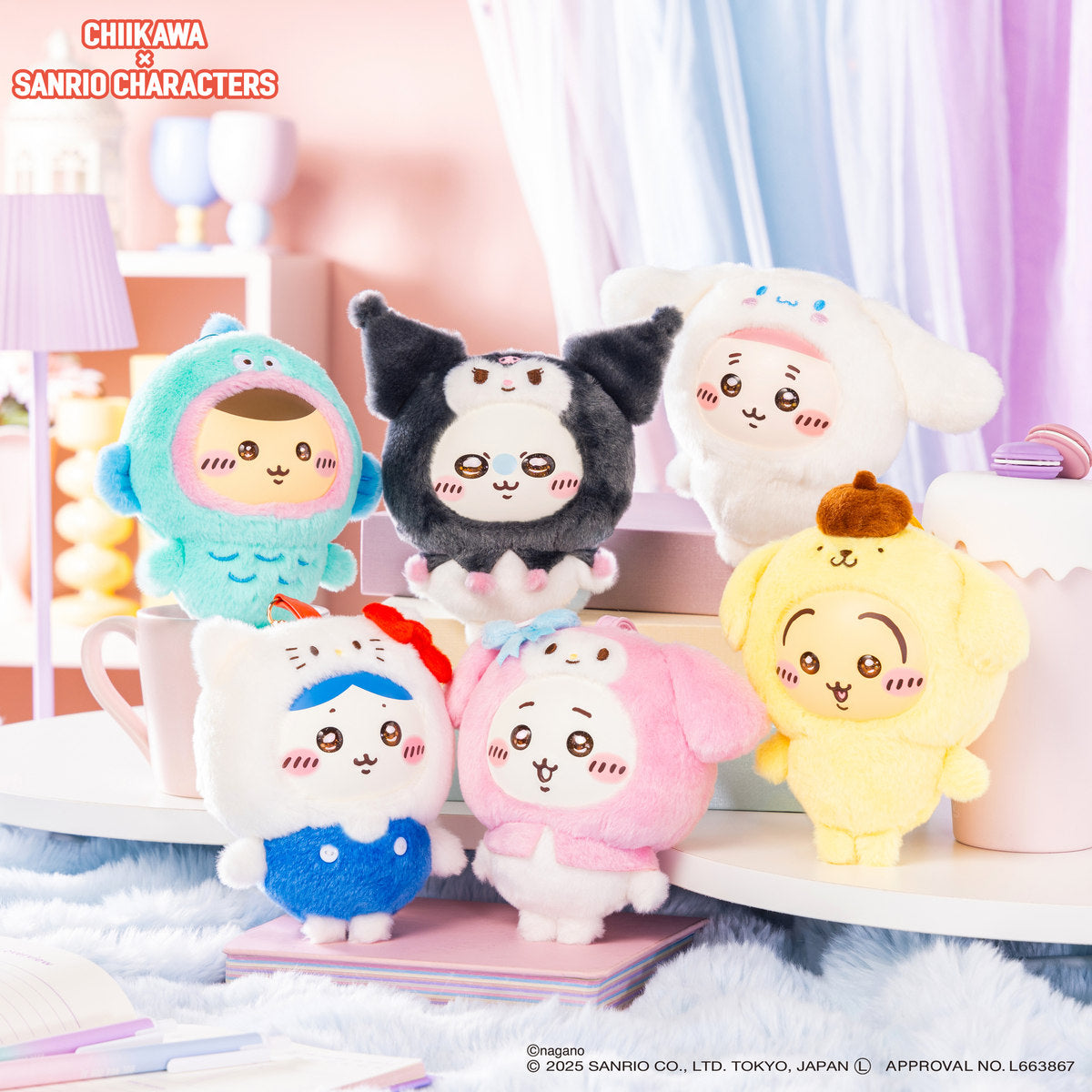 chiikawa-x-sanrio-characters-mascot-holder-keychain-furuhonya-cinnamoroll-kiramekko-