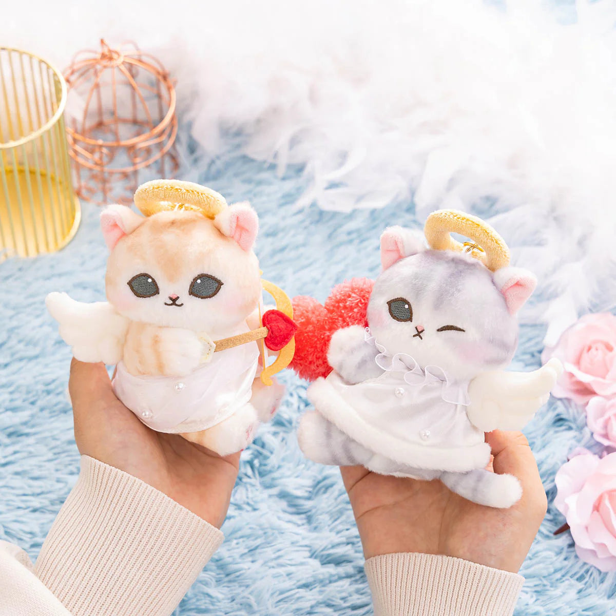 mofusand-angel-meow-mascot-holder-keychain