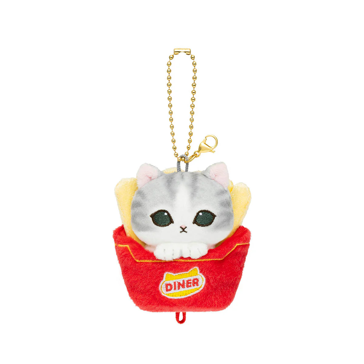 mofusand-diner-connectable-triple-charm-mascot-holder-keychain