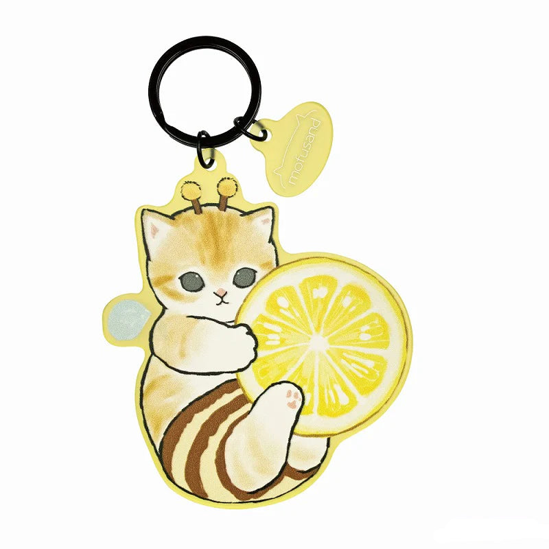 mofusand-lemon-bee-acrylic-keychain