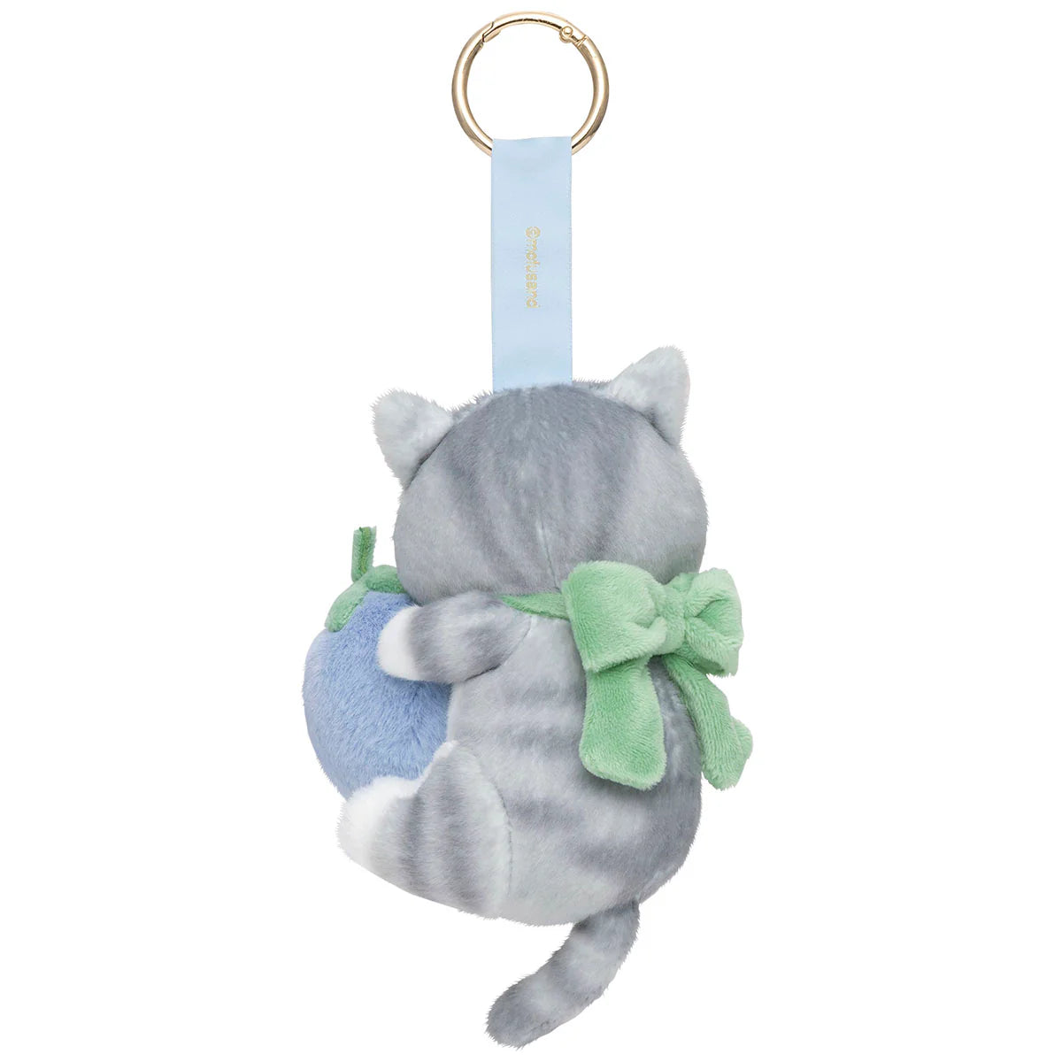 mofusand-merci-strawberry-mascot-holder-keychain-strawberry-grey-white-cat-