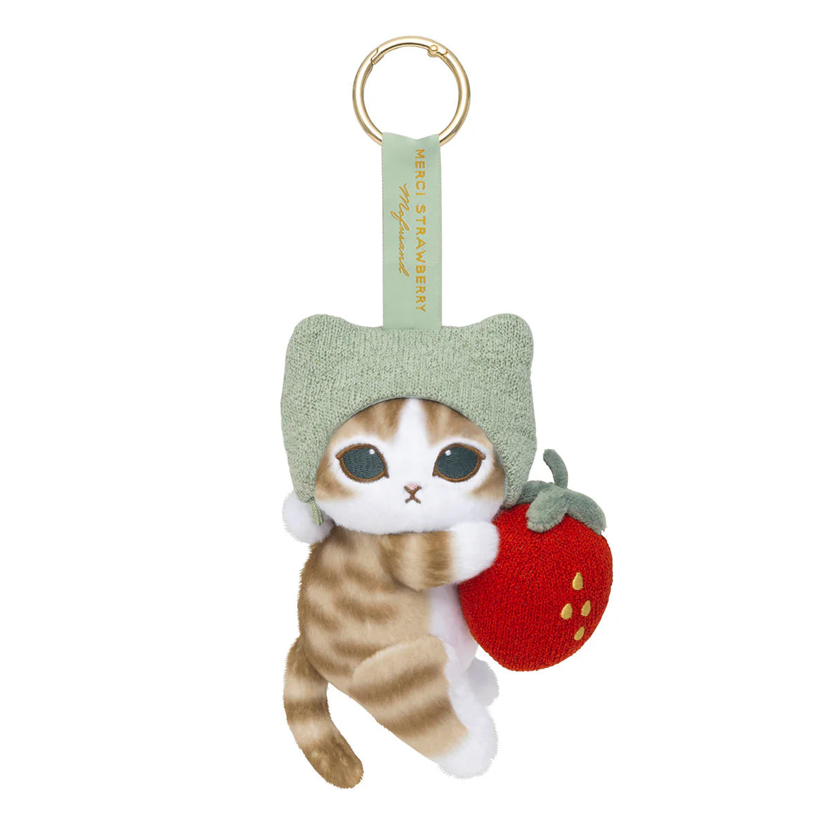 mofusand-merci-strawberry-mascot-holder-keychain-strawberry-tabby-cat-