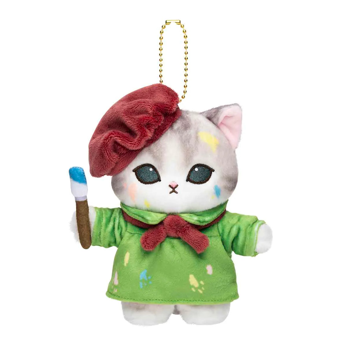 mofusand-mofumofu-journey-painter-cat-mascot-holder-keychain