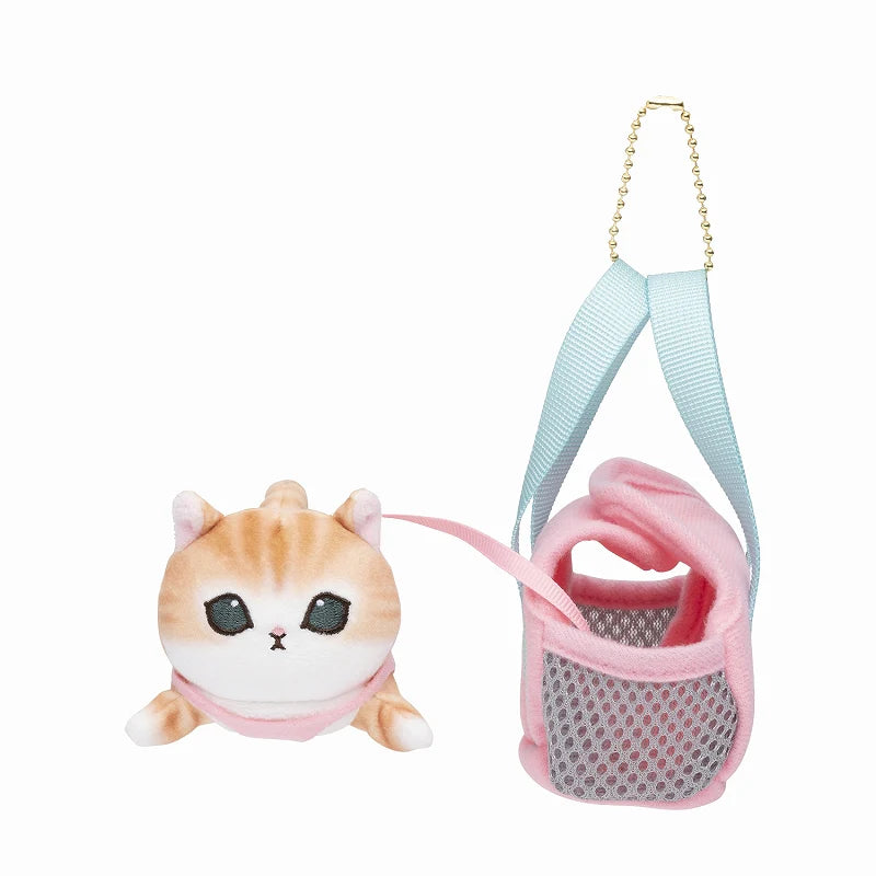 mofusand-orange-cat-pink-bag-mascot-holder-keychain
