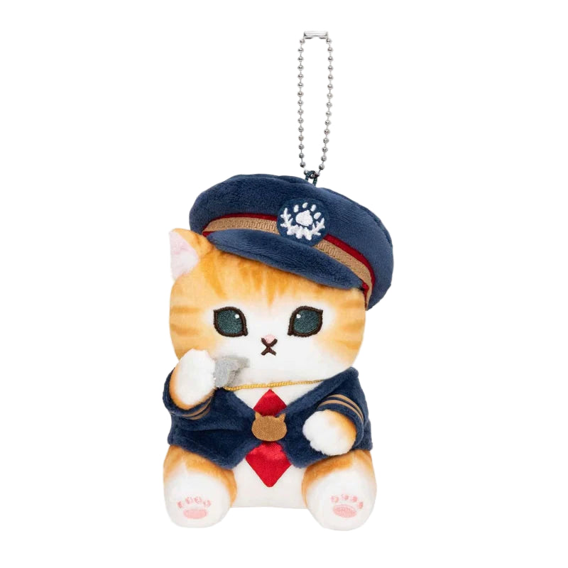 mofusand-station-master-cat-mascot-holder-keychain