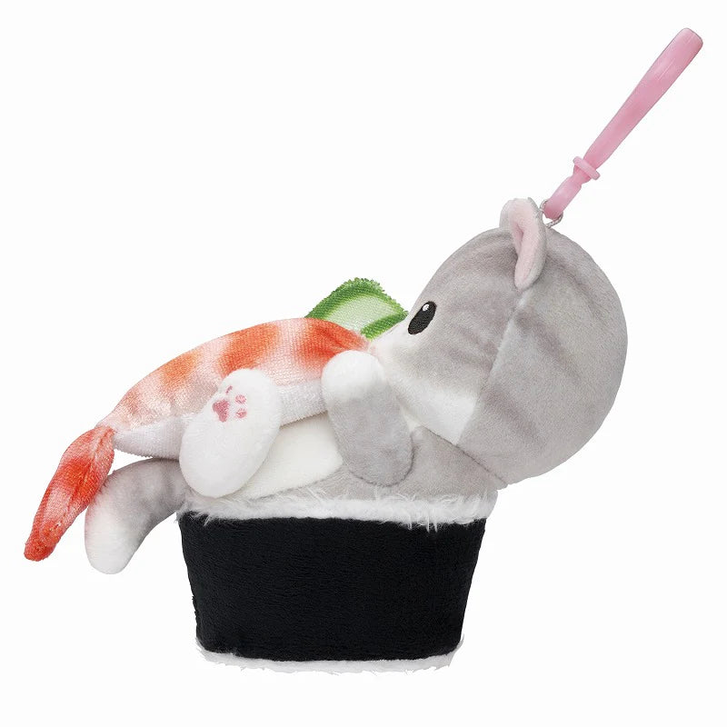 mofusand-sushi-cat-shrimp-mascot-holder-keychain