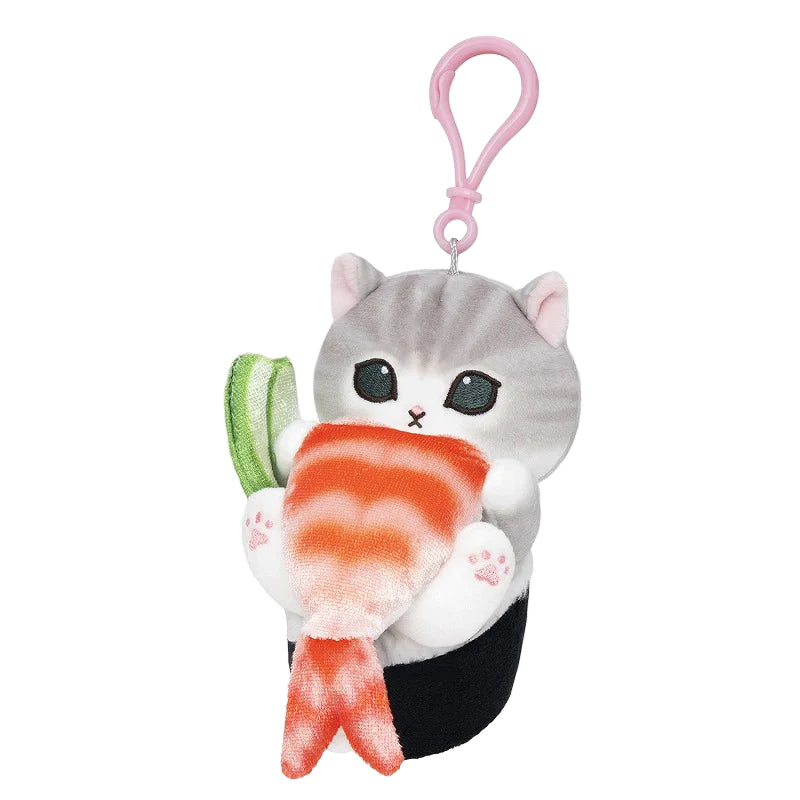 mofusand-sushi-cat-shrimp-mascot-holder-keychain