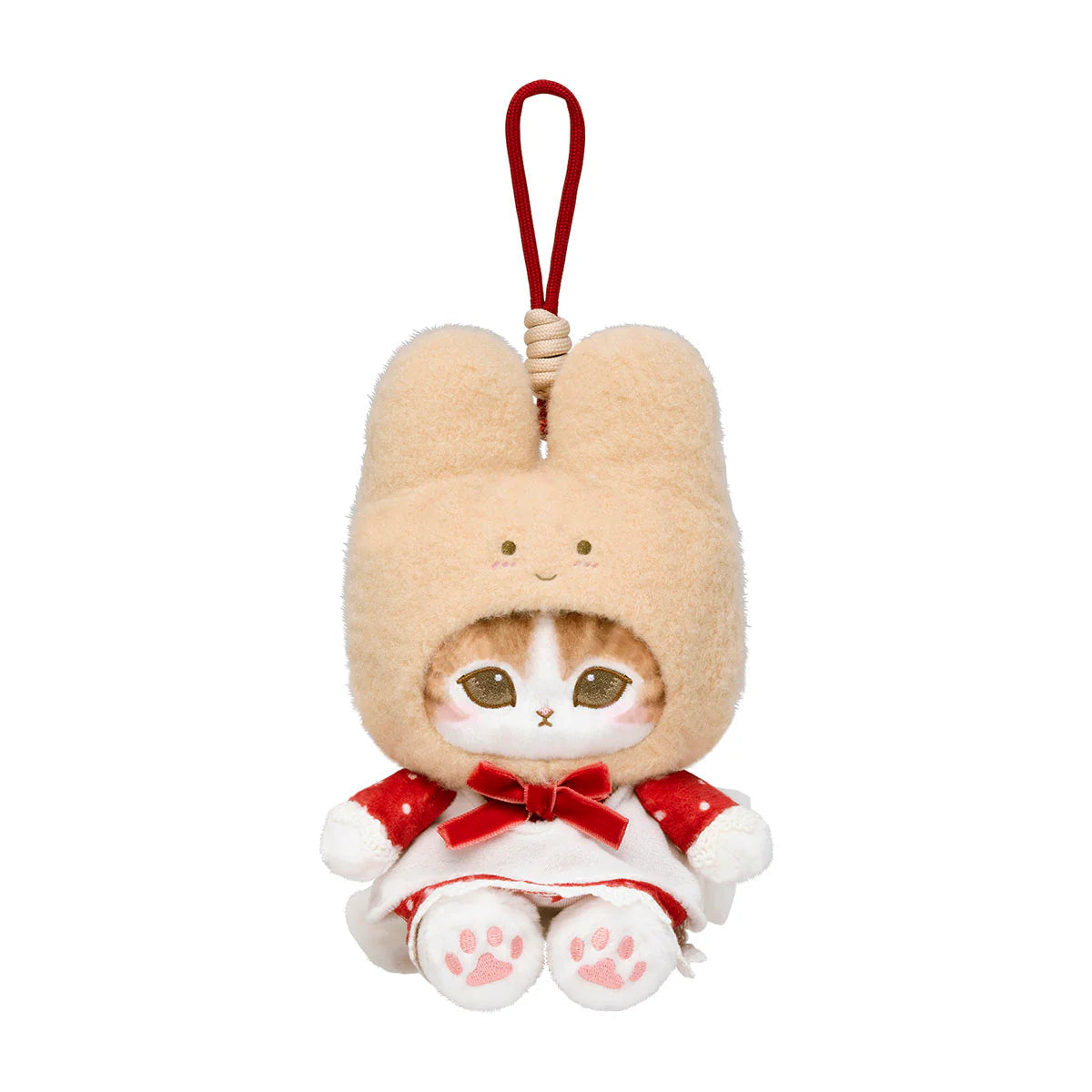 mofusand-x-sanrio-characters-fluffy-mascot-holder-keychain-marron-cream-