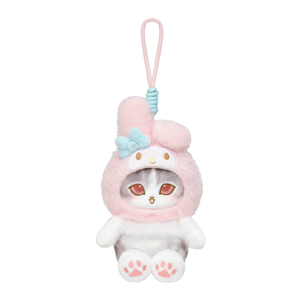 MOFUSAND x Sanrio Characters Fluffy Mascot Holder Keychain (My