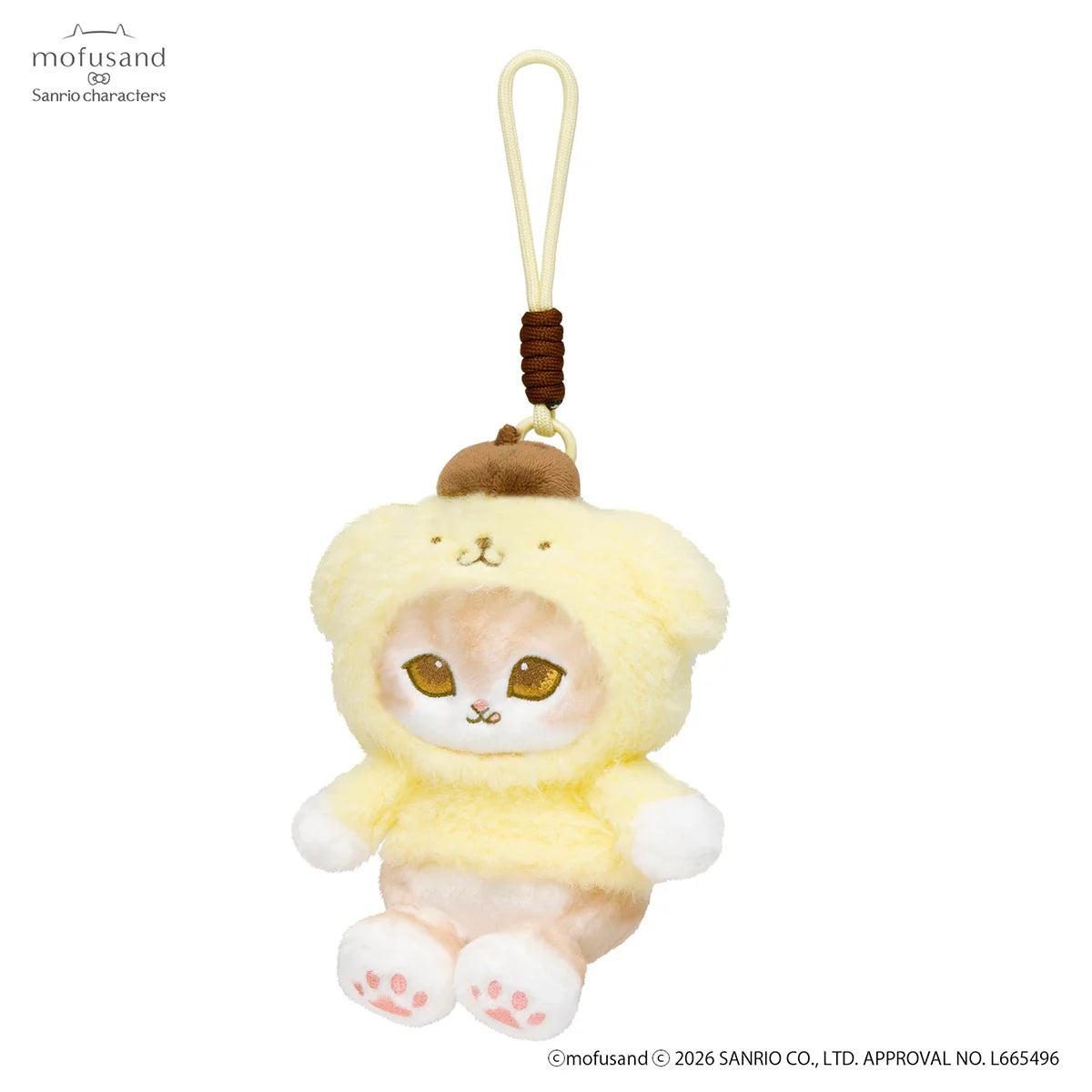 mofusand-x-sanrio-characters-fluffy-mascot-holder-keychain-pompompurin-