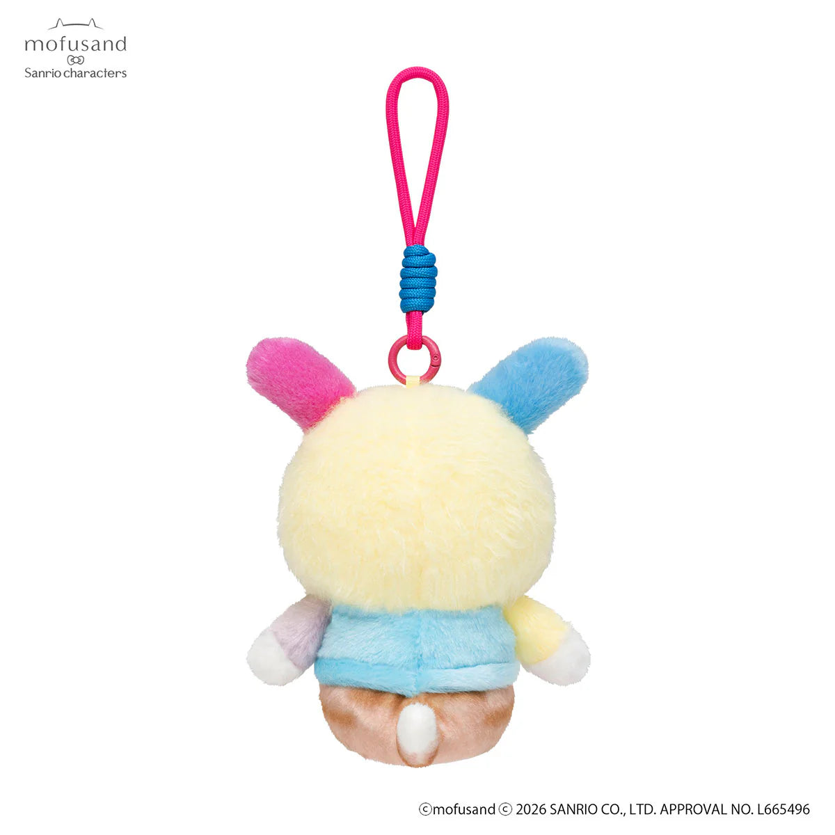 mofusand-x-sanrio-characters-fluffy-mascot-holder-keychain-usahana-