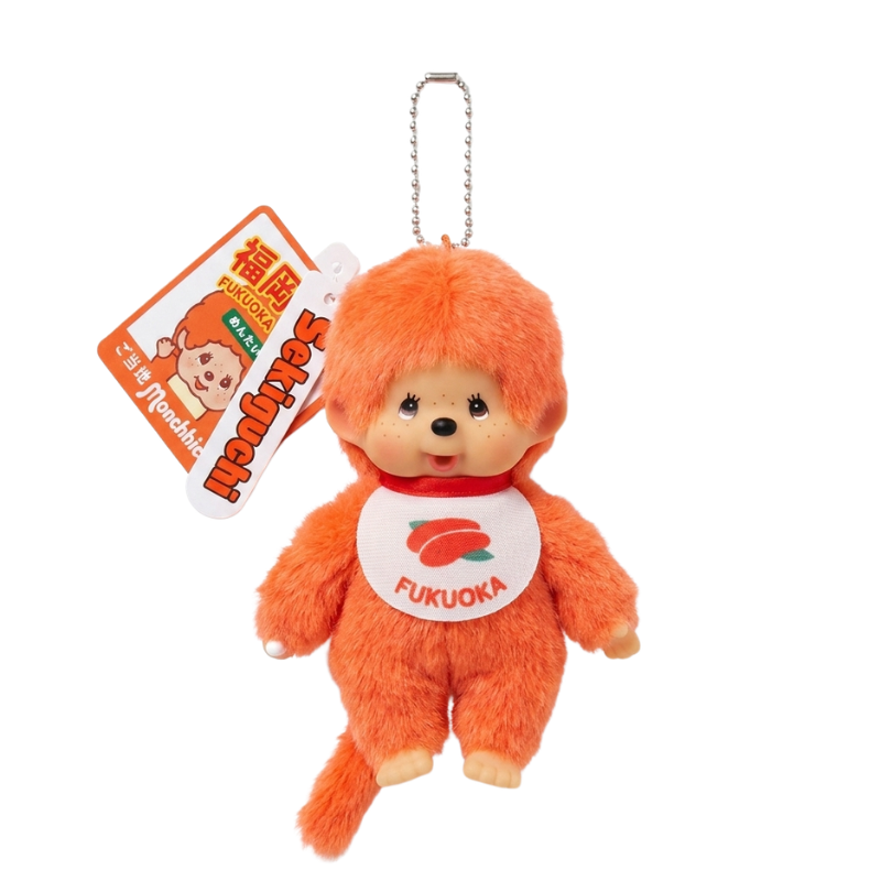 monchhichi-fukuoka-limited-orange-mascot-holder-keychain
