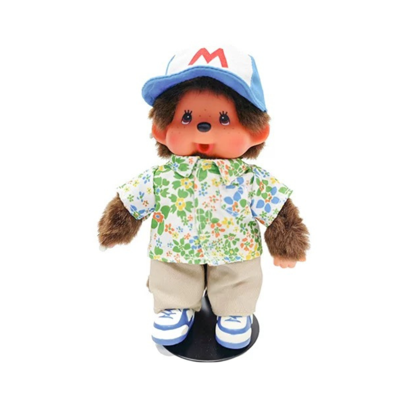 monchhichi-love-all-over-the-world-green-floral-shirt-girl-plush-doll