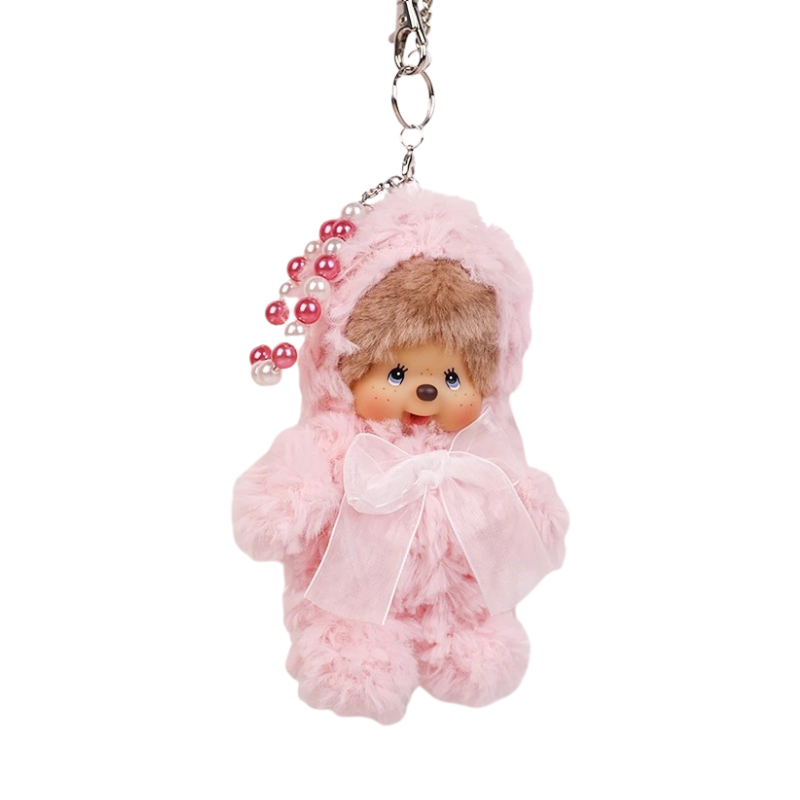 monchhichi-pink-bear-mascot-holder-keychain