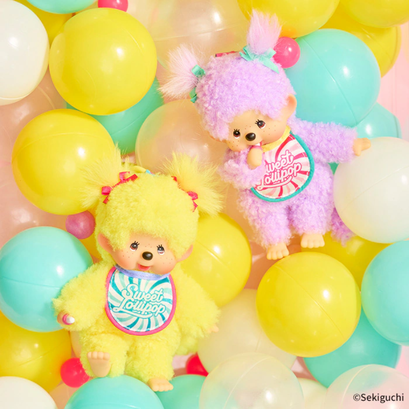 monchhichi-sweet-lollipop-yellow-mascot-holder-keychain