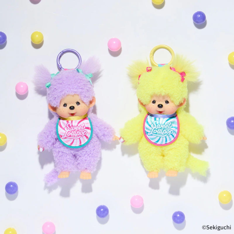 monchhichi-sweet-lollipop-yellow-mascot-holder-keychain