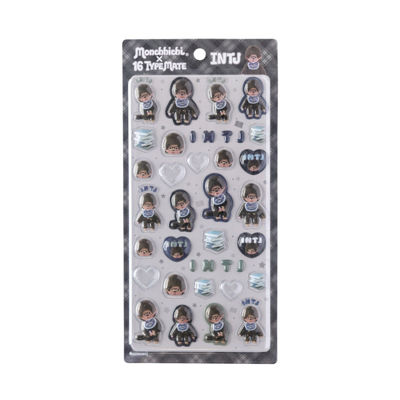 MONCHHICHI x 16 TYPEMATE MBTI Personalities Puffy Pop Sticker (INTJ)